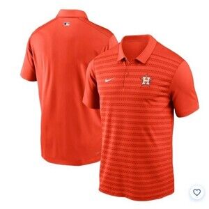 Nike Houston Astros MLB Authentic Collection Striped Victory Polo Shirt - Small